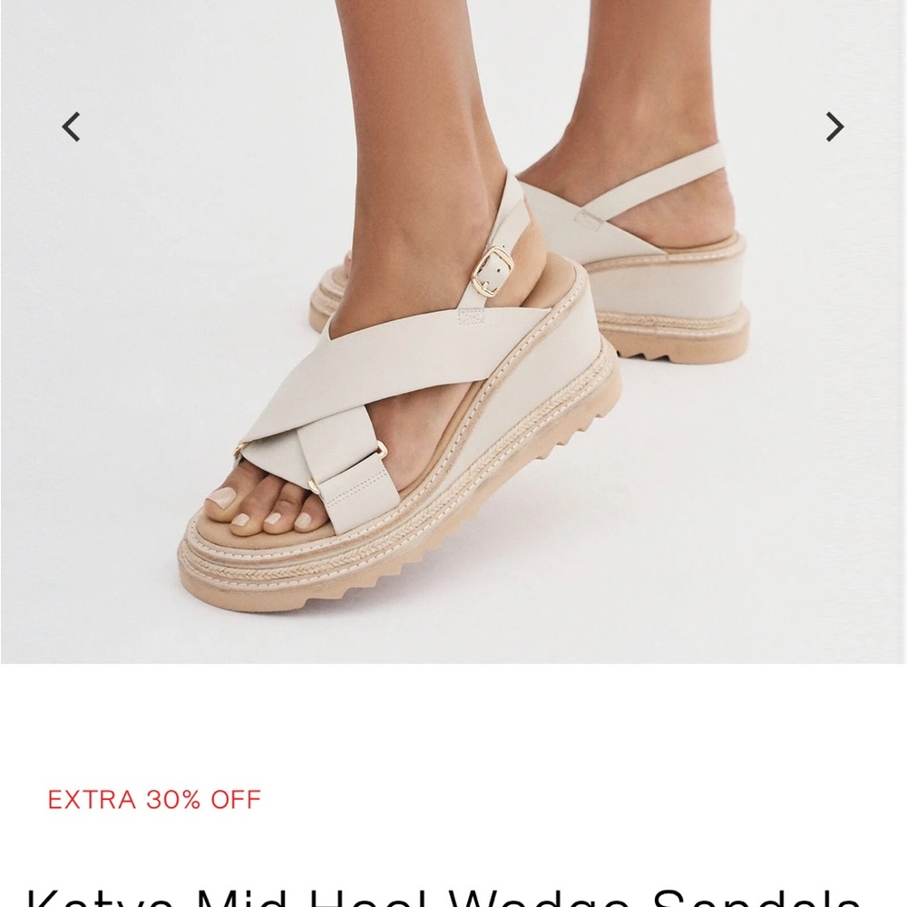 Jo Mercer Cream Cross-Strap Platform Sandals